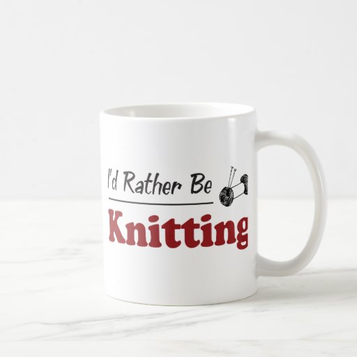 Rather Be Knitting Mugs