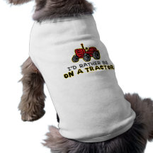 Rather Be On A Tractor Doggie Tee