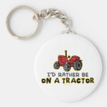 Rather Be On A Tractor Key Chains
