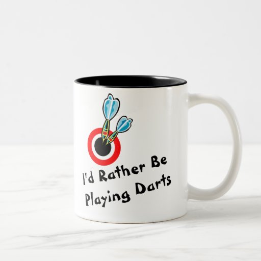 Rather Be Playing Darts Mugs