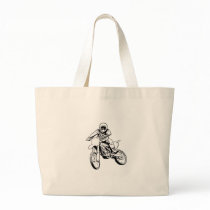Rather Be Playing In The Dirt (Black/White) Tote Bag