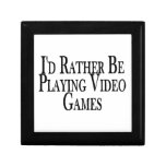 Rather Be Playing Video Games Trinket Box