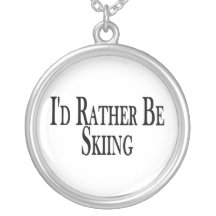 Rather Be Skiing Necklaces
