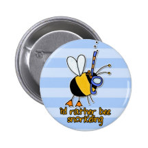 rather bee snorkelling pin