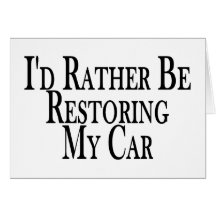 Rather Restore Car Card