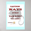 Rats At Play Poster posters