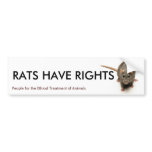 RATS HAVE RIGHTS bumper stickers