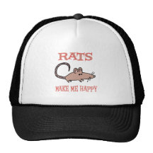 Rats Make Me Happy Mesh Hats