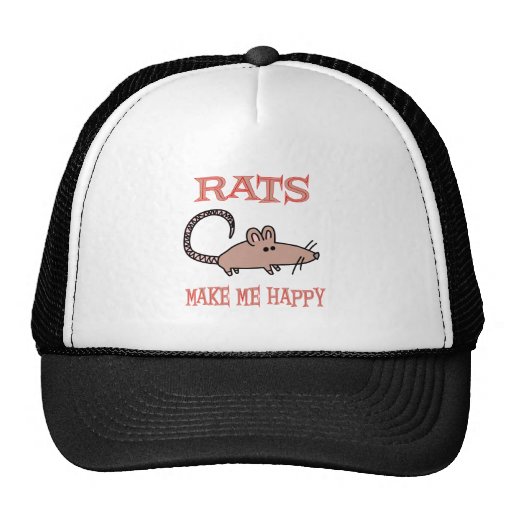 Rats Make Me Happy Mesh Hats