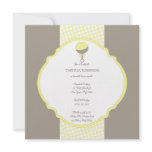 Rattle & Bow Baby Shower Invitation