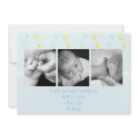 Rattle n Roll Birth Annoucement (blue) invitations