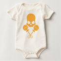 Rattler Skull - In toxic orange! t-shirts
