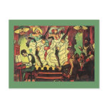 Raunchy Saloon Gals Dancing On Stage Postcard