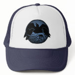 Raven Art Cap Wild Bird Crow Hats Raven Gifts