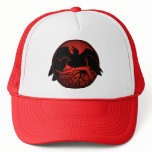 Raven Art Cap Wild Bird Crow Hats Raven Gifts
