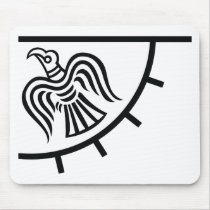 Raven Banner (Viking Flag) Mousepad