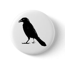 Raven Pinback Buttons