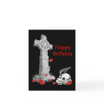 Raven, Cross and Skull Card