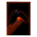 Raven Descent Greeting Card