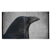 Raven Glamour Shot; 2013 Calendar iPad Folio Case