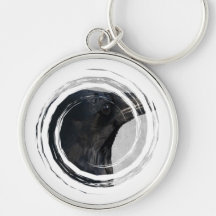Raven Glamour Shot Keychain