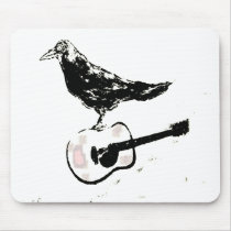 raven guitar song mouse pad
