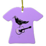 raven guitar song christmas ornament