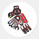 raven haida 2009 round sticker