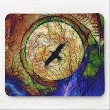 Raven Hawk Mouse Pads