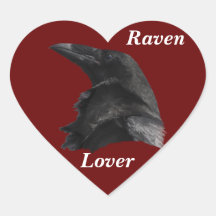 Raven & Heart Stickers