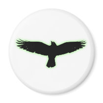 Raven Refrigerator Magnet