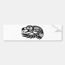 Raven Native American Design Bumper Sticker