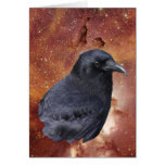 Raven & Outer Space Greeting Card