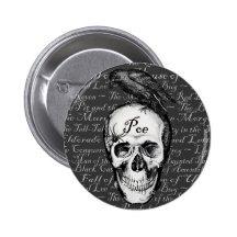 Raven Poe Button