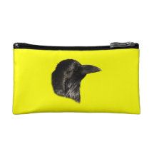 Raven Portrait Makeup Bags