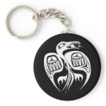 raven steals the sun , or is it the moon? keychains
