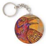Raven Sunset Keychain