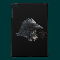 Raven Wiccan Pentacle Gothic Design ipad mini cases