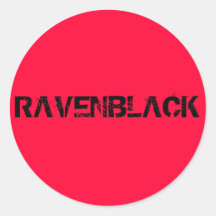 RAVENBLACK 1I/2 STICKER