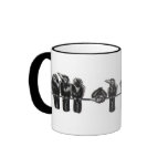 Ravens On A Line Mug