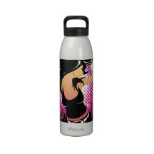 Raver Girl Dancing DJ Drinking Bottles