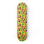 Raver  PLUR Kandi Kid Smiley Skateboard