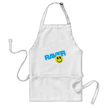 Raver Smilie - DJ Clubbing Rave Party Music Aprons