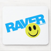 Raver Smilie - DJ Clubbing Rave Party Music Mouse Pads