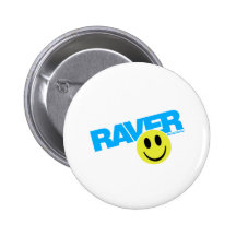 Raver Smilie - DJ Clubbing Rave Party Music Pins