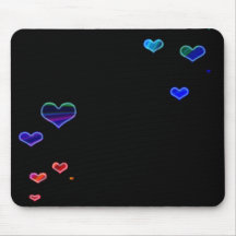 Raving hearts mouse mats