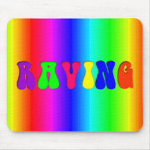 RAVING Rainbow Mouse Pads