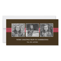 Ravishing Ribbons Holiday Card/ Christmas Card Picture Card