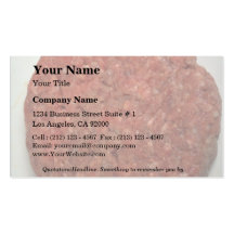 Raw hamburger patty business card templates