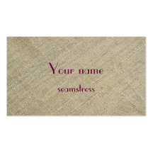raw silk for a seamstress business cards